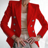 Thin Office Lady Blazer Jacket Women Long Sleeve Solid Casual Button Jackets Slim Fit Coats Chaquetas De Mujer 2022
