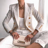 Thin Office Lady Blazer Jacket Women Long Sleeve Solid Casual Button Jackets Slim Fit Coats Chaquetas De Mujer 2022