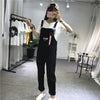 New Trendy Fish Embroidery Women Jumpsuits Casual Womens Overalls Sweet Female Korean Fashion Females Jumpsuit Student Style