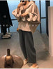 Two Piece Suit Oversize Women Suits Wide Leg Pants Set Hoodies Sweatshirt Female Coat Autumn Fleece Harajuku Pullover Fleece