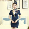 Uniform Flight Attendant Sauna Foot Bath Technician Overalls Sexy Hotel Ktv Princess Stewardess Uniforms Female AS126