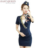 Uniform Flight Attendant Sauna Foot Bath Technician Overalls Sexy Hotel Ktv Princess Stewardess Uniforms Female AS126