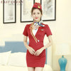 Uniform Flight Attendant Sauna Foot Bath Technician Overalls Sexy Hotel Ktv Princess Stewardess Uniforms Female AS126