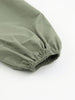 V-neck High Waist Lantern Sleeve Ladies French Dress Long Sleeve Skirt  Woman Dress  Dresses Women  Willon Green Dress