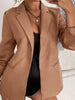 Women Autumn Blazer Jacket Basic Blazer Casual Solid Button Long Sleeve Work Suit Coat Office Lady Elegant Blazers