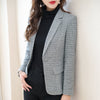 Women Blazer Spring Autumn Long Sleeve Lattice Casual Temperament Elegant Streetwear Loose Chic Basic Jackets