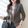 Women Blazer Spring Autumn Long Sleeve Lattice Casual Temperament Elegant Streetwear Loose Chic Basic Jackets