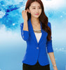 New Women Blazers & Jackets 7 Colors Solid Blazer Women blazer Coat Slim  style One Button Outerwear Short Blazer Feminino