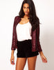 New Women Casual Basic Autumn Winter Sequins Top blusas Blazer Fashion Coat Jacket Long Sleeve Large Size