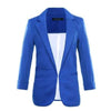 New Women Casual Slim Suit Blazer Jacket Coat 3/4 Sleeve Outwear Business Blazer