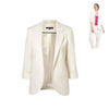 New Women Casual Slim Suit Blazer Jacket Coat 3/4 Sleeve Outwear Business Blazer