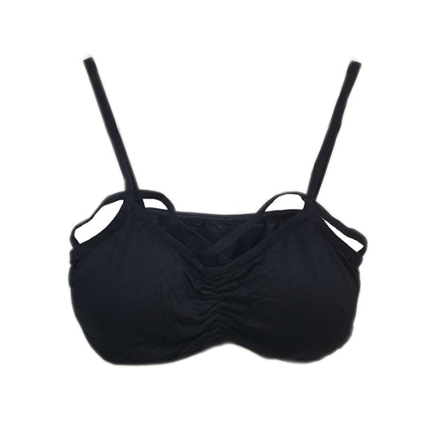 New Women Fashion Sexy Hot Summer Camisole Cut Bra Crochet Straps Bandage-shaped Bustier Crop Top