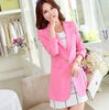 New Women Fashion Spring Autumn Slim Long Sleeve One Button Long Suit Elegant Women Blazer Female Jacket