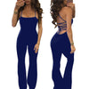 New Women Ladies Sexy Off Shoulder Playsuit Bodycon Bandage Slim Skinny Casual Backless Party Jumpsuit Romper Trousers 4 Colors
