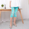 New Women Leggings Fashion Summer Legging Spring Girl Cotton Elastic Triangle Hollow Pants Cropped Trousers Leggins Six Colors