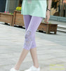 New Women Leggings Fashion Summer Legging Spring Girl Cotton Elastic Triangle Hollow Pants Cropped Trousers Leggins Six Colors