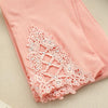 New Women Leggings Fashion Summer Legging Spring Girl Cotton Elastic Triangle Hollow Pants Cropped Trousers Leggins Six Colors