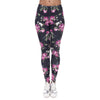 New Women Leggings Tropical Pink Flora 3D Print Slim Jeggings Sexy Leggins Tayt Fitness Legging Calzas Mujer Soft Legins Girls