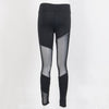 New Women Mesh Sheer Black High Waist High Waist Pants See through Fitness Stretch Leggings Ladies