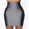 Women Mini Solid Elastic Short Skirt Pencil Skirt Bodycon Slim Skirt Seamless Tight Fitted Skirt