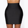 Women Mini Solid Elastic Short Skirt Pencil Skirt Bodycon Slim Skirt Seamless Tight Fitted Skirt