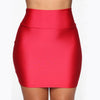 Women Mini Solid Elastic Short Skirt Pencil Skirt Bodycon Slim Skirt Seamless Tight Fitted Skirt