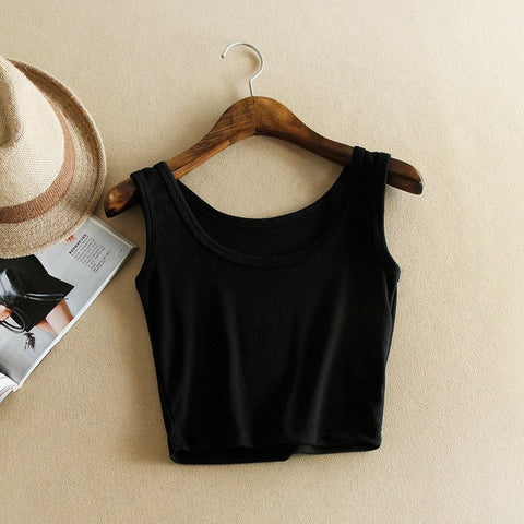 New Women Sexy Cotton Crop Tops Crop Bustier Multicolor Sleeveless Cropped Blusas Vest Tank Top Camisole Vest Tube Top M05