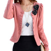 New Women Spring Autumn Fashion Blazer Feminino Long Sleeved Bleiser Mujer Casual Lovely Women Suits Flower Outwear