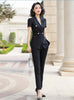 Women Suit Short Sleeve Summer Formal Temperament Slim Blazer and Skirt Office Ladies Business Work Wear