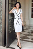 Women Suit Short Sleeve Summer Formal Temperament Slim Blazer and Skirt Office Ladies Business Work Wear