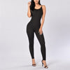 New Women Summer Slim Fashion Solid Color Overalls Tight Sleeveless Overalls Sexy Tights Sling Jumpsuit