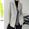 Women Winter Coat Twill Thick Tweed Coat 2022 Winter Fake Two Pieces Elegant Ladies Coats
