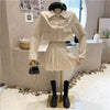 Women's Clothing 2022 Autumn Niche Diamond-studded Suit Jacket, High Waist Pleated Skirt Suit Two-piece Suit