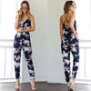 New Women's Clothing Floral Jumpsuits Sexy V-Neck Clothes for Party Ladies Spaghetti Strap Romper Summer Backless Jumpsuit