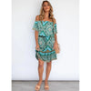 Women's Printed Short Sleeve Off Shoulder Bohemian Other Fashionable Dresses Summer Skirt Suits For Women For Work