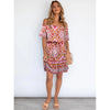 Women's Printed Short Sleeve Off Shoulder Bohemian Other Fashionable Dresses Summer Skirt Suits For Women For Work