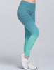 New Women's High Waist Ombre Color Push Up Leggings Soft Breathable Elastic Fitness Pants Bodybuilding Workout Trousers