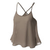 New arrival Women tank top Sexy Sleeveless Halterneck summer Crop Tops hot girl Vest chiffon top Colete Feminino