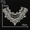 arrive White Lace Collar Embroidery Applique Neckline Lace Collar Embellishments Trims Wedding Dress Accessories YL1747