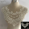 arrive White Lace Collar Embroidery Applique Neckline Lace Collar Embellishments Trims Wedding Dress Accessories YL1747