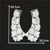 arrive White U shape Lace Collar Embroidered Applique Neckline Lace Collar Embellishments Trims Wedding Dress Accessories
