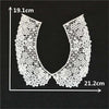 arrive White U shape Lace Collar Embroidered Applique Neckline Lace Collar Embellishments Trims Wedding Dress Accessories