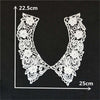 arrive White U shape Lace Collar Embroidered Applique Neckline Lace Collar Embellishments Trims Wedding Dress Accessories
