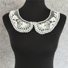 arrive White U shape Lace Collar Embroidered Applique Neckline Lace Collar Embellishments Trims Wedding Dress Accessories