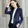 New fashion Business blazer women Interview formal long sleeve slim plaid jacket office ladies plus size work coat