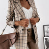 women blazer plaid coat clothing
