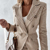 women blazer plaid coat clothing