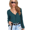 selling Spring Sexy Blouses Shirts Long Women Summer Casual Long Sleeve Chiffon V Neck  Blouse Loose Top