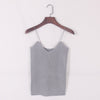 New knitted Tank Tops Women Summer Camisole Vest simple Stretchable Ladies V Neck Slim Sexy Strappy Camis Tops A-002