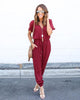 New loose summer V-neck sexy cross-tie chiffon women's suits short-sleeved beach cool pants Jumpsuits women Playsuits D1063